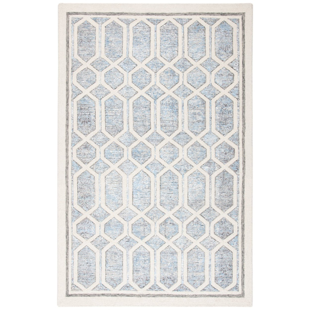 SAFAVIEH Artistry ARR665M Handmade Ivory / Blue Rug Image 1