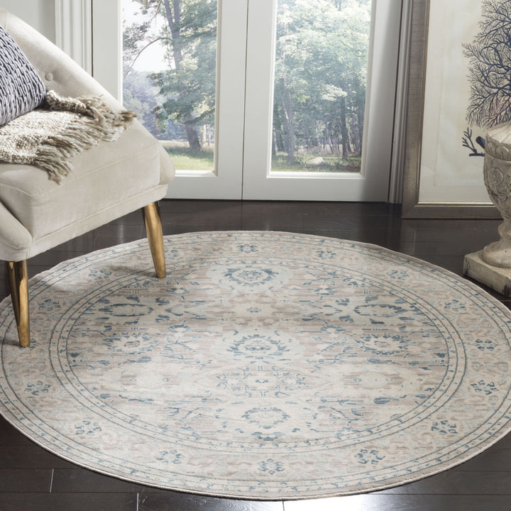 SAFAVIEH Archive Collection ARC670A Grey / Blue Rug Image 2