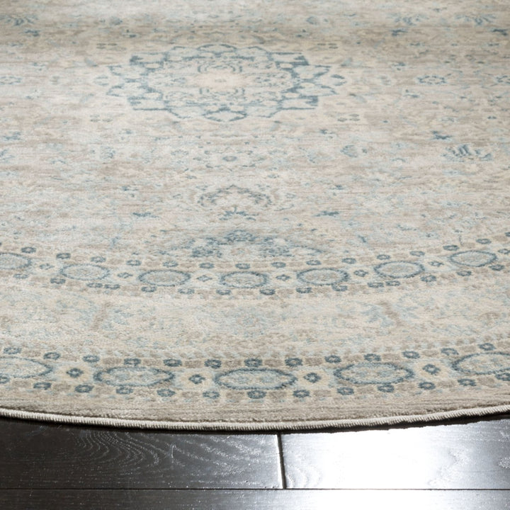 SAFAVIEH Archive Collection ARC671A Grey / Blue Rug Image 7