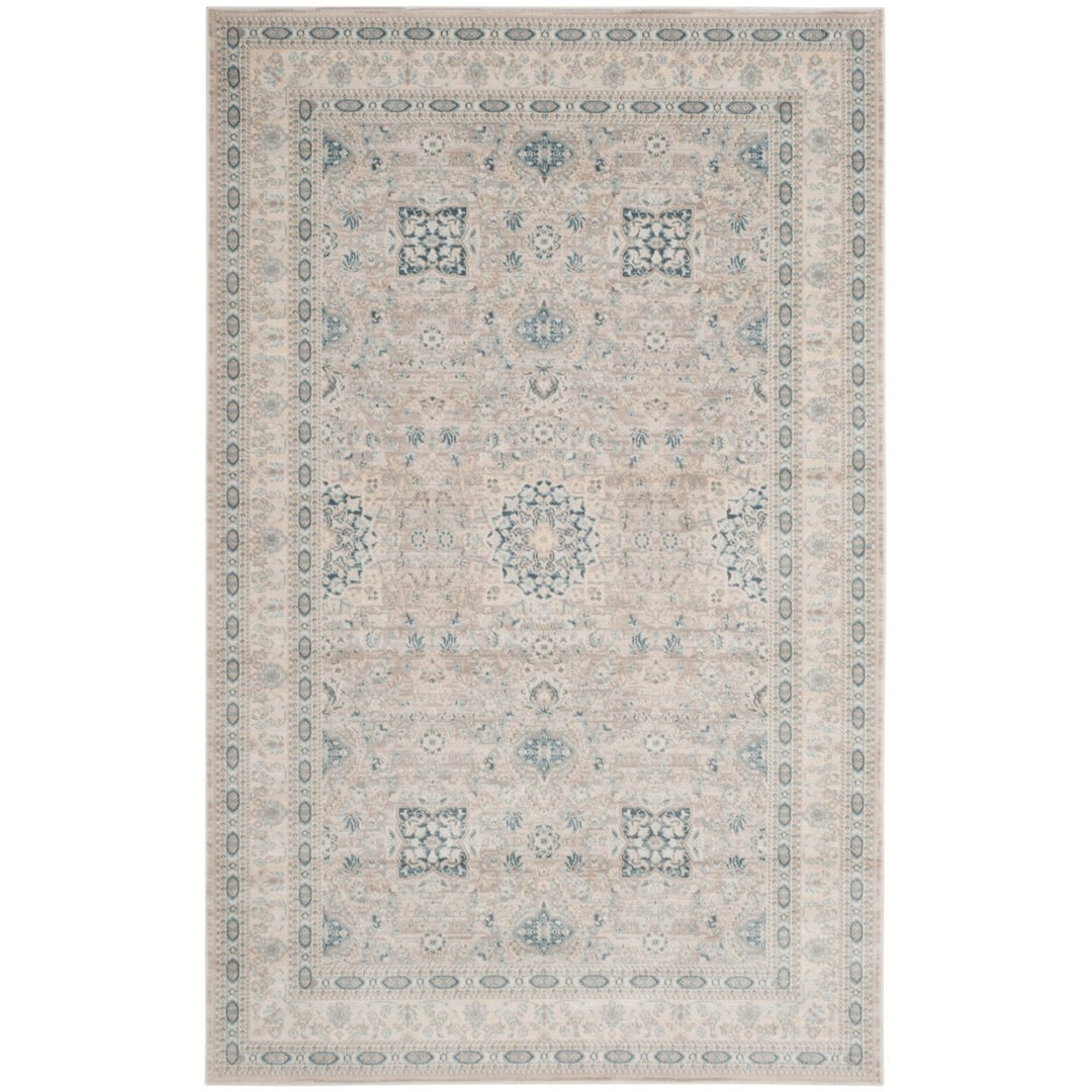 SAFAVIEH Archive Collection ARC671A Grey / Blue Rug Image 1