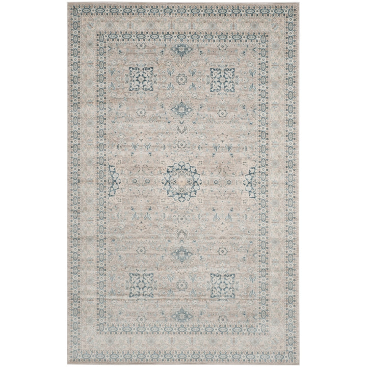 SAFAVIEH Archive Collection ARC671A Grey / Blue Rug Image 9