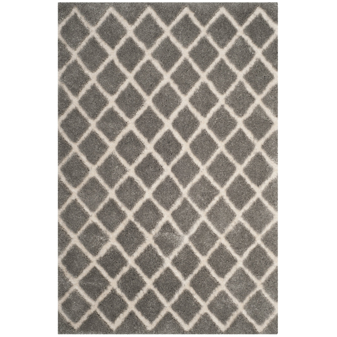 SAFAVIEH Adriana Shag ARG780G Light Grey / Cream Rug Image 1