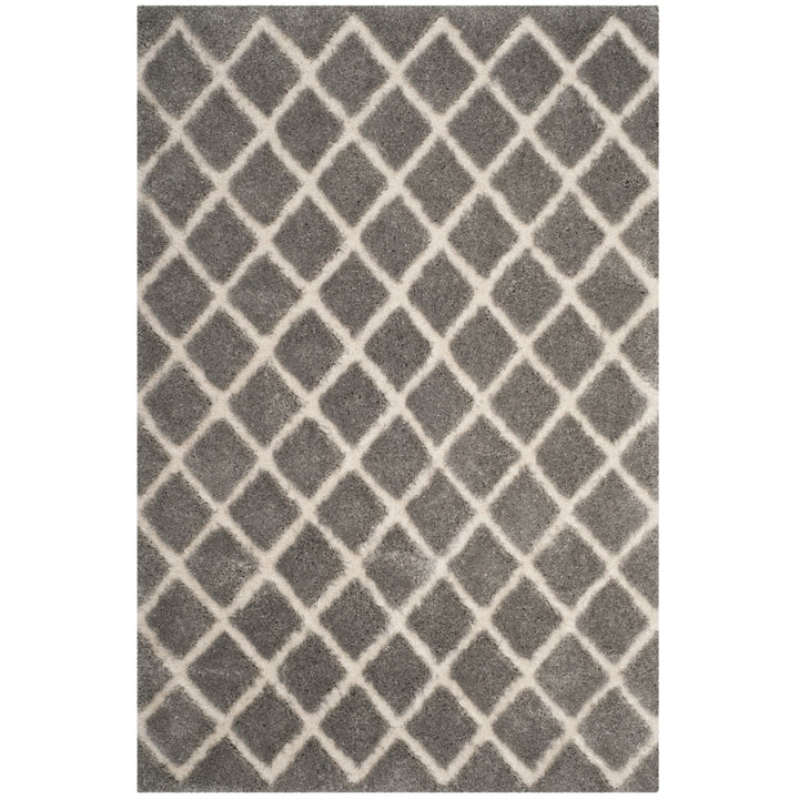 SAFAVIEH Adriana Shag ARG780G Light Grey / Cream Rug Image 1