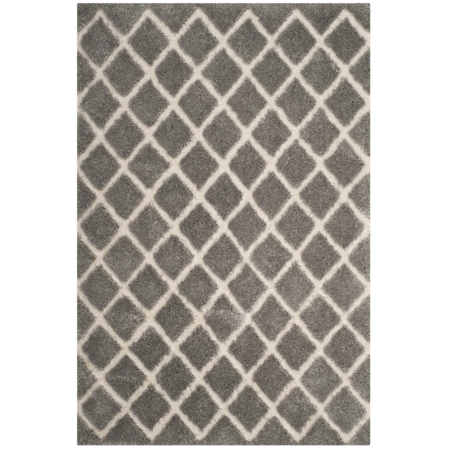 SAFAVIEH Adriana Shag ARG780G Light Grey / Cream Rug Image 1