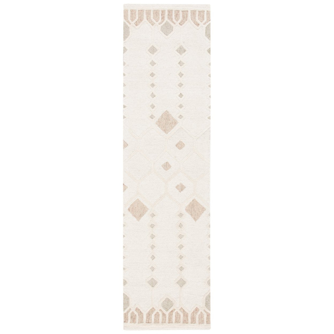 SAFAVIEH Artistry ARR501A Handmade Ivory / Sage Rug Image 1