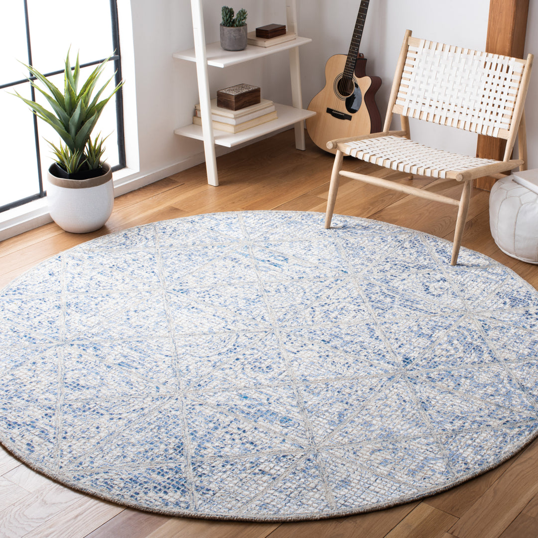 SAFAVIEH Artistry ARR669M Handmade Blue / Natural Rug Image 2