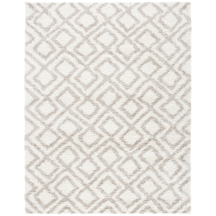 SAFAVIEH Arizona Shag Collection ASG740A Ivory/Beige Rug Image 1