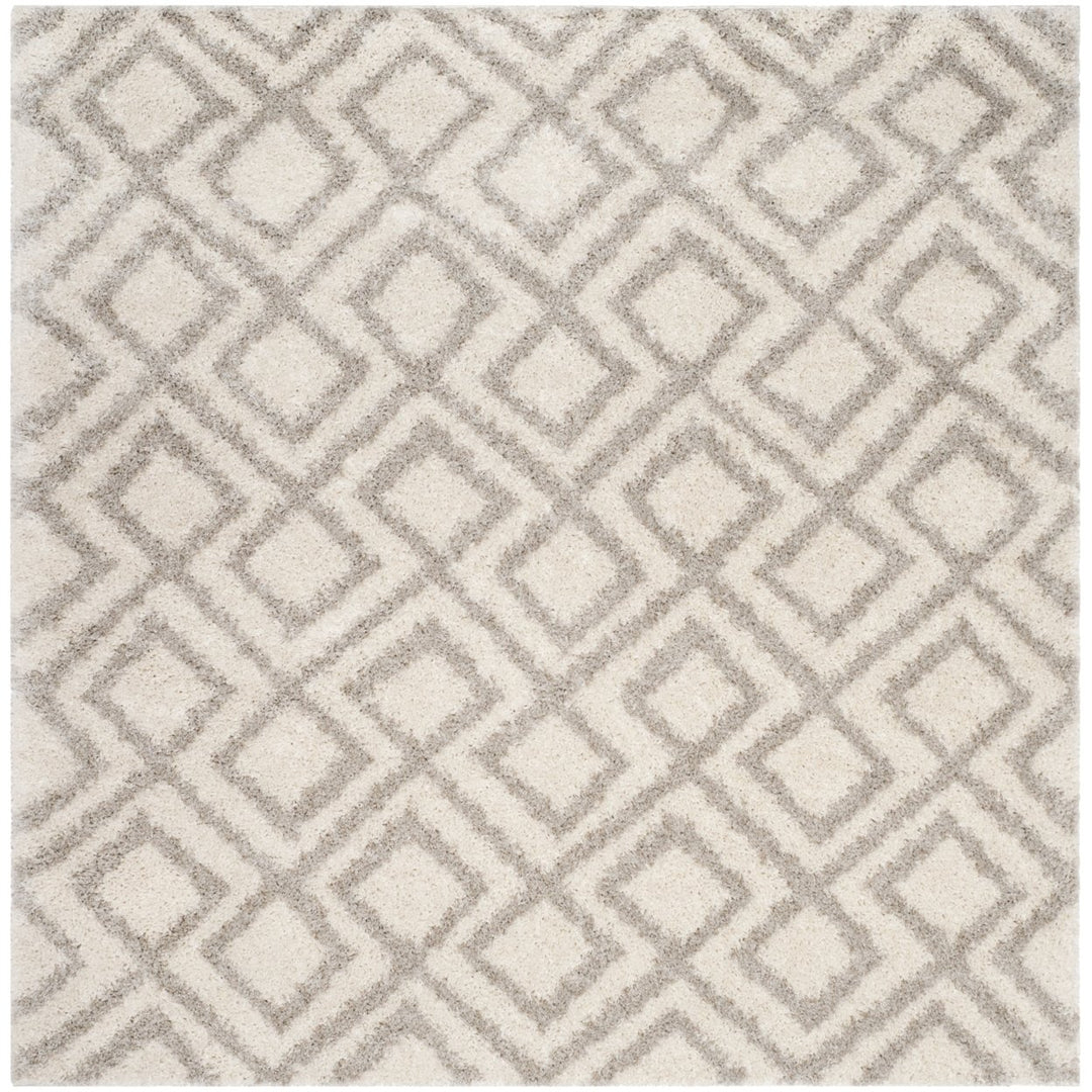 SAFAVIEH Arizona Shag Collection ASG740A Ivory/Beige Rug Image 1