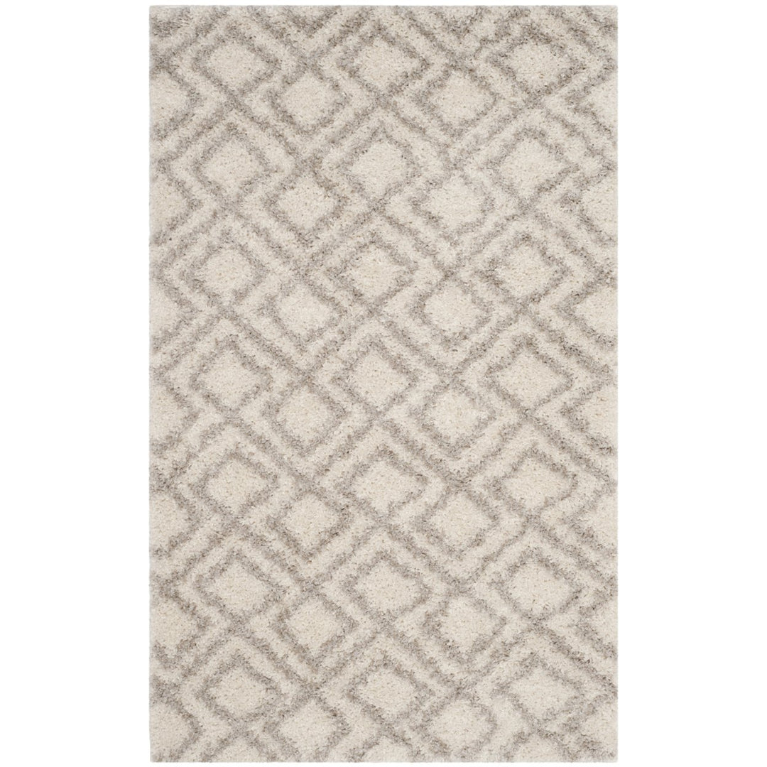 SAFAVIEH Arizona Shag Collection ASG740A Ivory/Beige Rug Image 1