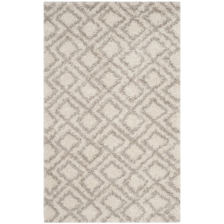 SAFAVIEH Arizona Shag Collection ASG740A Ivory/Beige Rug Image 1