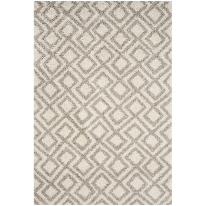 SAFAVIEH Arizona Shag Collection ASG740A Ivory/Beige Rug Image 1