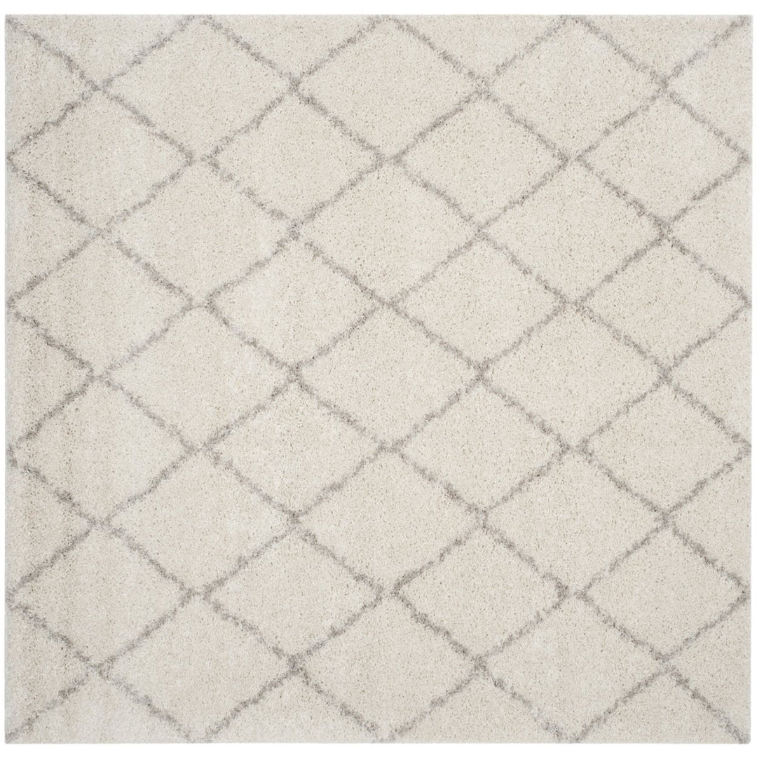 SAFAVIEH Arizona Shag Collection ASG742A Ivory/Beige Rug Image 1