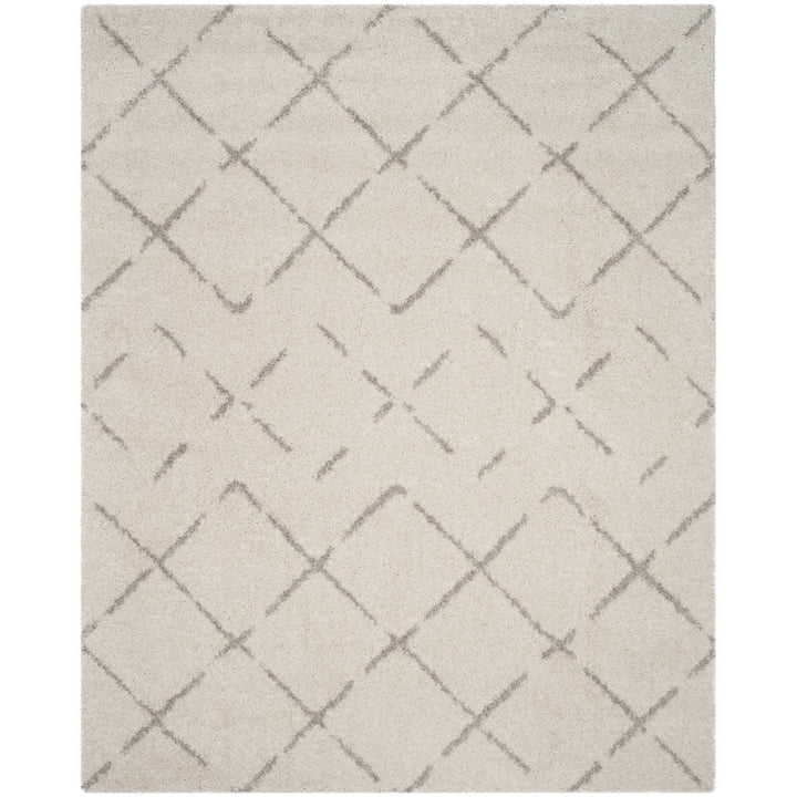 SAFAVIEH Arizona Shag Collection ASG743A Ivory/Beige Rug Image 1