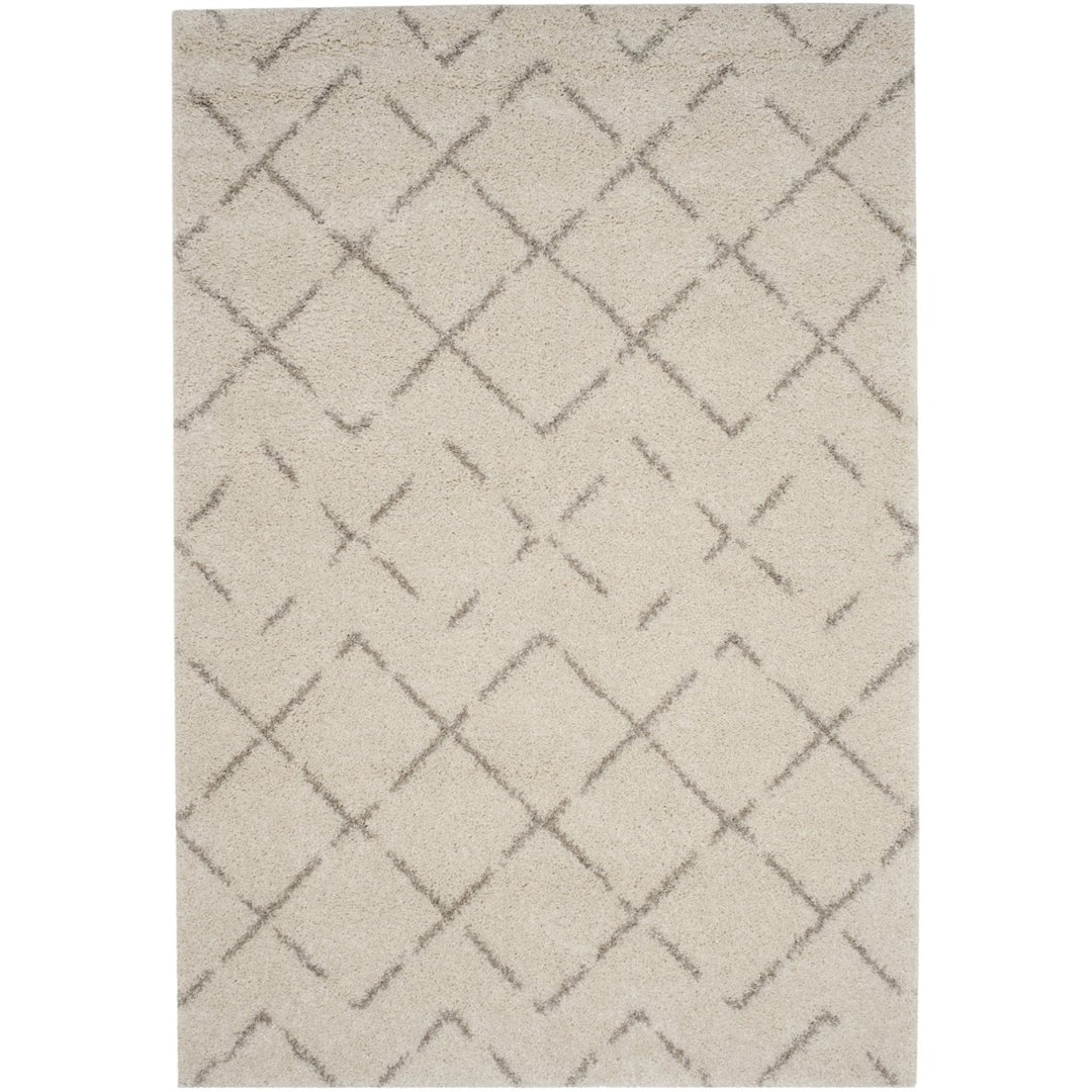 SAFAVIEH Arizona Shag Collection ASG743A Ivory/Beige Rug Image 1