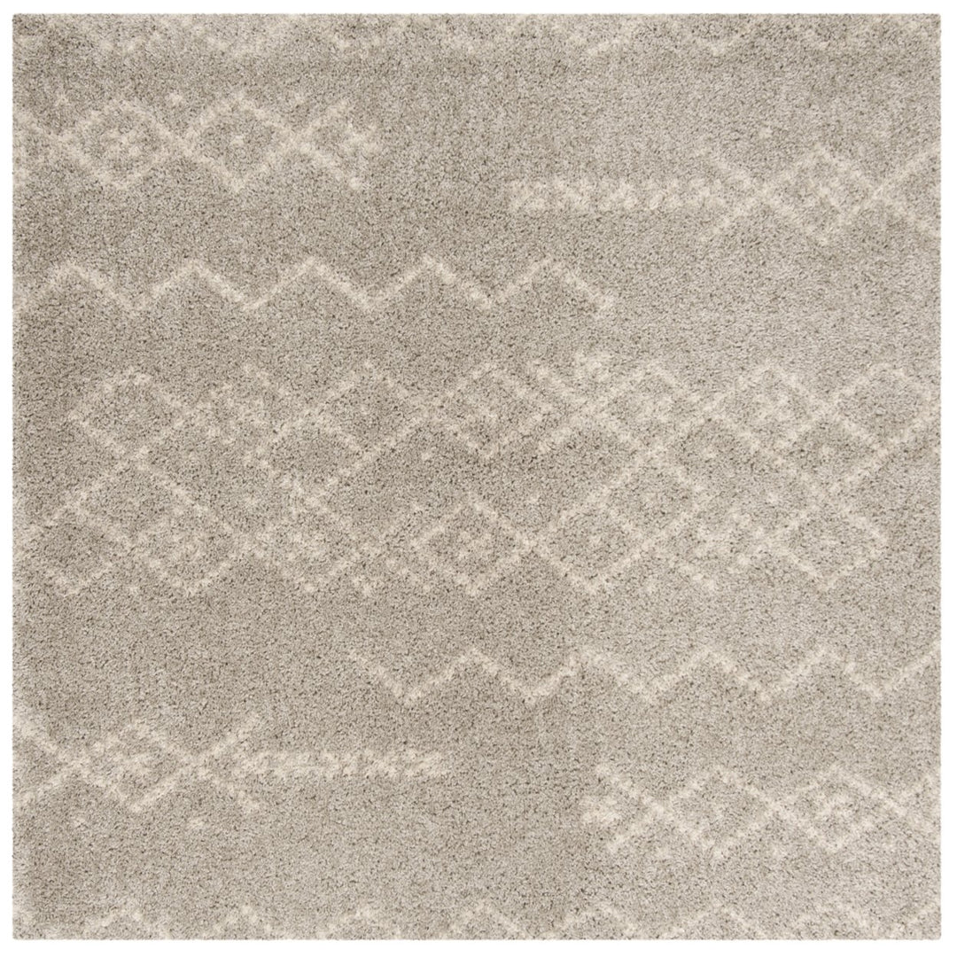 SAFAVIEH Arizona Shag Collection ASG745D Grey / Ivory Rug Image 6