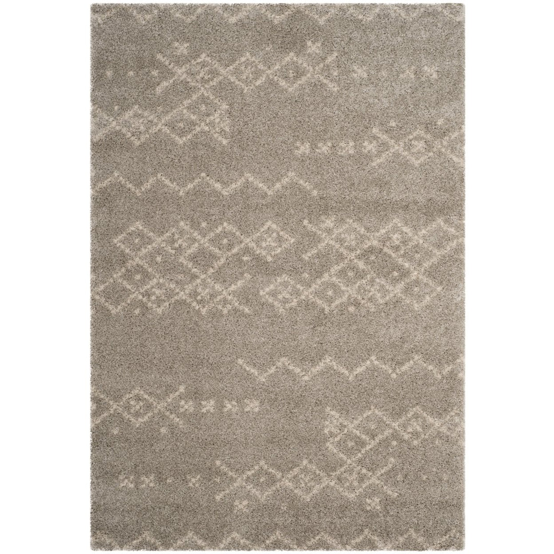 SAFAVIEH Arizona Shag Collection ASG745D Grey / Ivory Rug Image 11