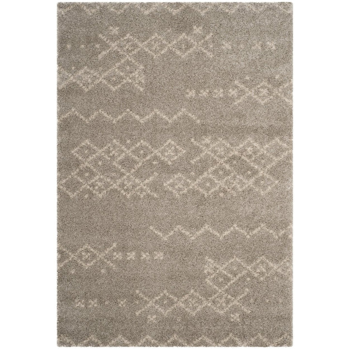 SAFAVIEH Arizona Shag Collection ASG745D Grey / Ivory Rug Image 11