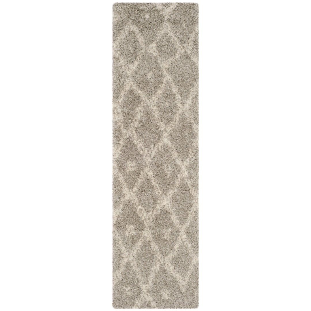 SAFAVIEH Arizona Shag Collection ASG747D Grey / Ivory Rug Image 5