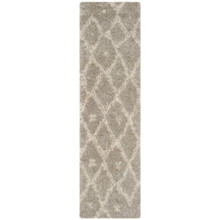 SAFAVIEH Arizona Shag Collection ASG747D Grey / Ivory Rug Image 1