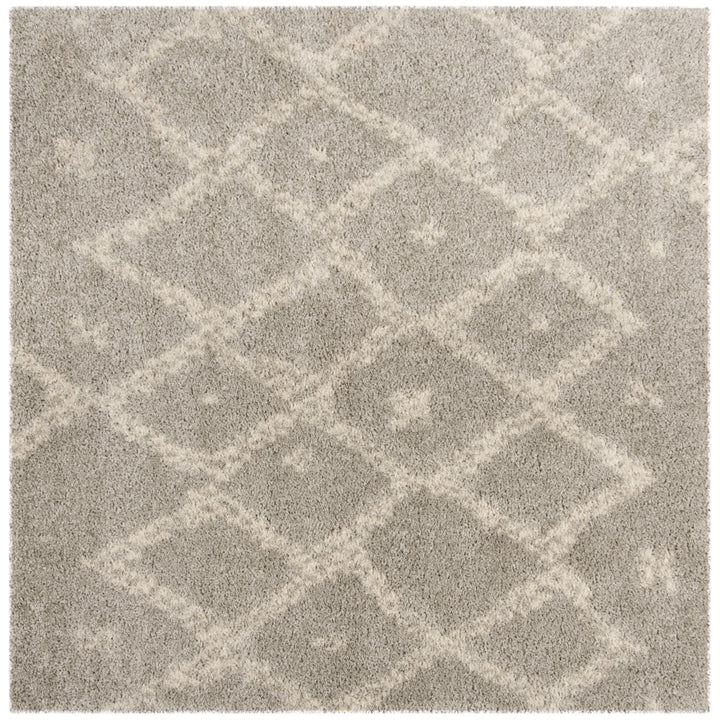 SAFAVIEH Arizona Shag Collection ASG747D Grey / Ivory Rug Image 6