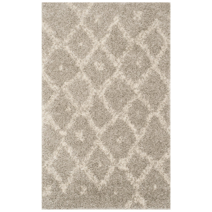 SAFAVIEH Arizona Shag Collection ASG747D Grey / Ivory Rug Image 8