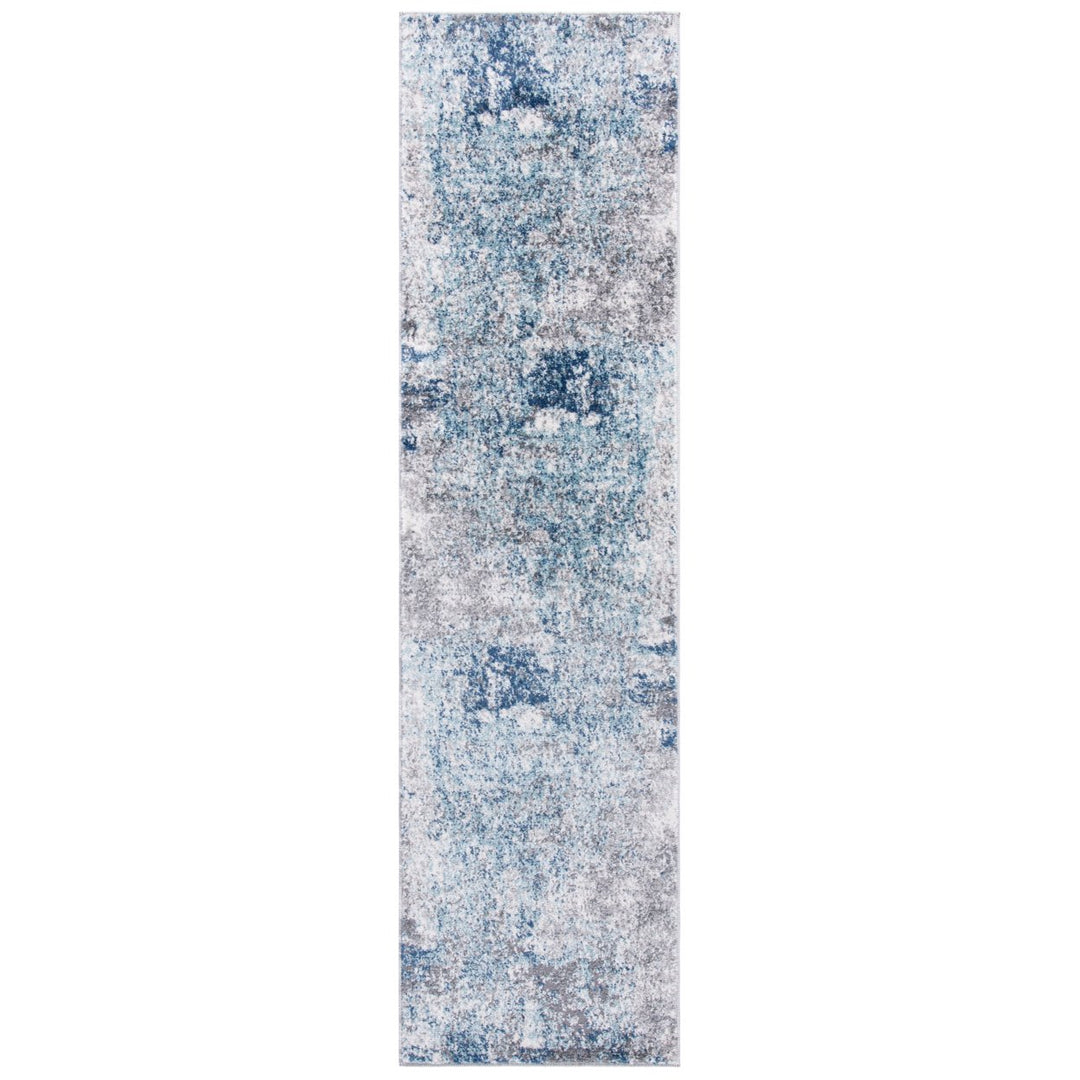 SAFAVIEH Aston Collection ASN705M Light Blue / Grey Rug Image 1