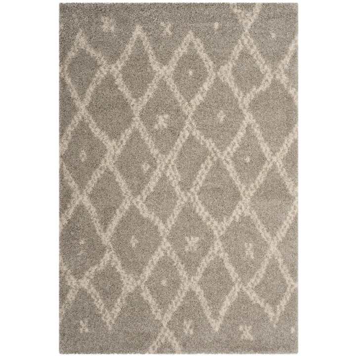 SAFAVIEH Arizona Shag Collection ASG747D Grey / Ivory Rug Image 9