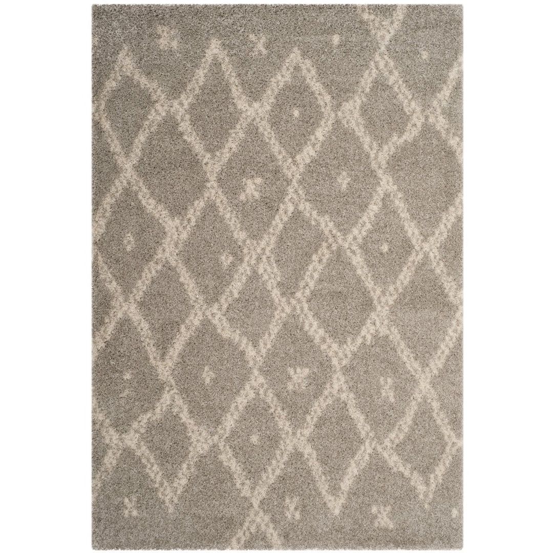 SAFAVIEH Arizona Shag Collection ASG747D Grey / Ivory Rug Image 1