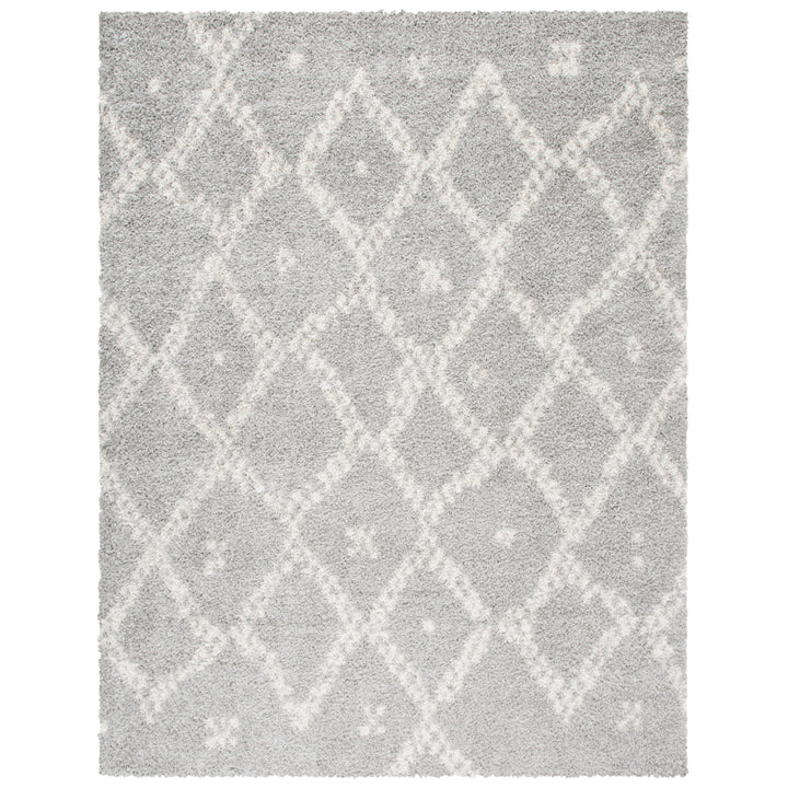 SAFAVIEH Arizona Shag Collection ASG747D Grey / Ivory Rug Image 10