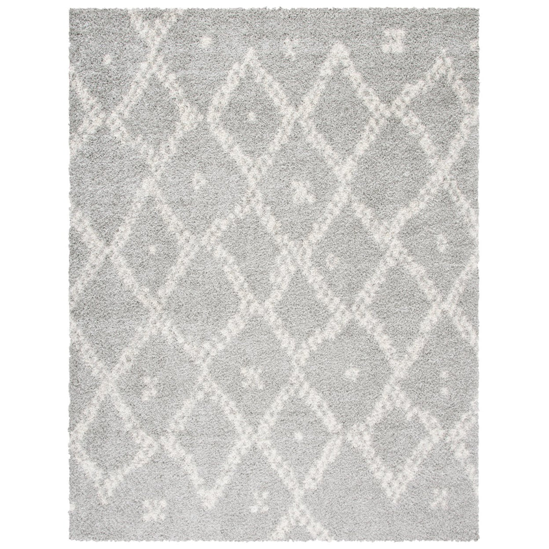 SAFAVIEH Arizona Shag Collection ASG747D Grey / Ivory Rug Image 1