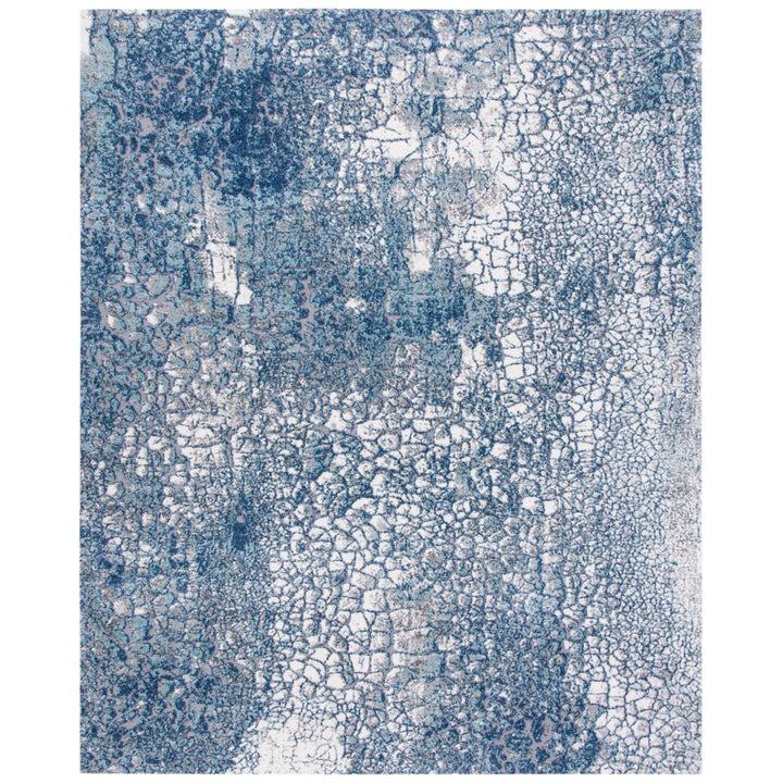 SAFAVIEH Aston Collection ASN706N Navy / Grey Rug Image 1