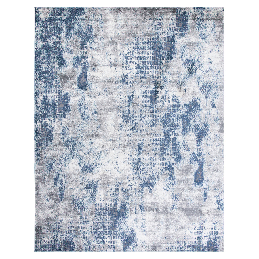 SAFAVIEH Aston Collection ASN704N Navy / Grey Rug Image 1