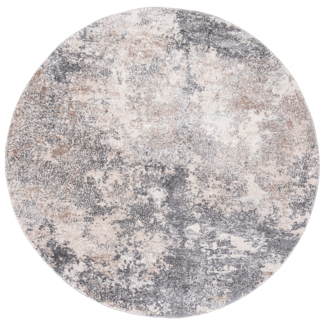 SAFAVIEH Aston Collection ASN710F Light Grey / Grey Rug Image 4