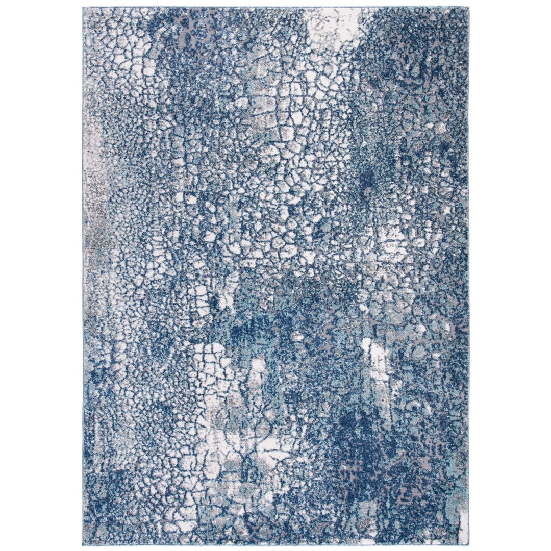 SAFAVIEH Aston Collection ASN706N Navy / Grey Rug Image 1