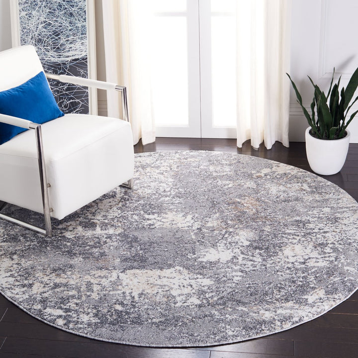 SAFAVIEH Aston Collection ASN715F Light Grey / Grey Rug Image 2