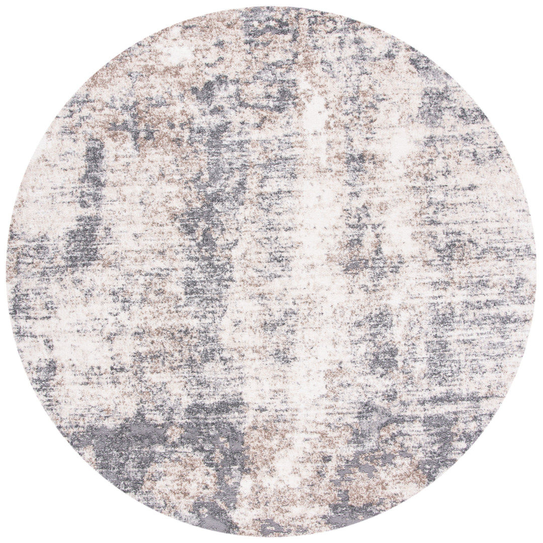 SAFAVIEH Aston Collection ASN713A Ivory / Grey Rug Image 4