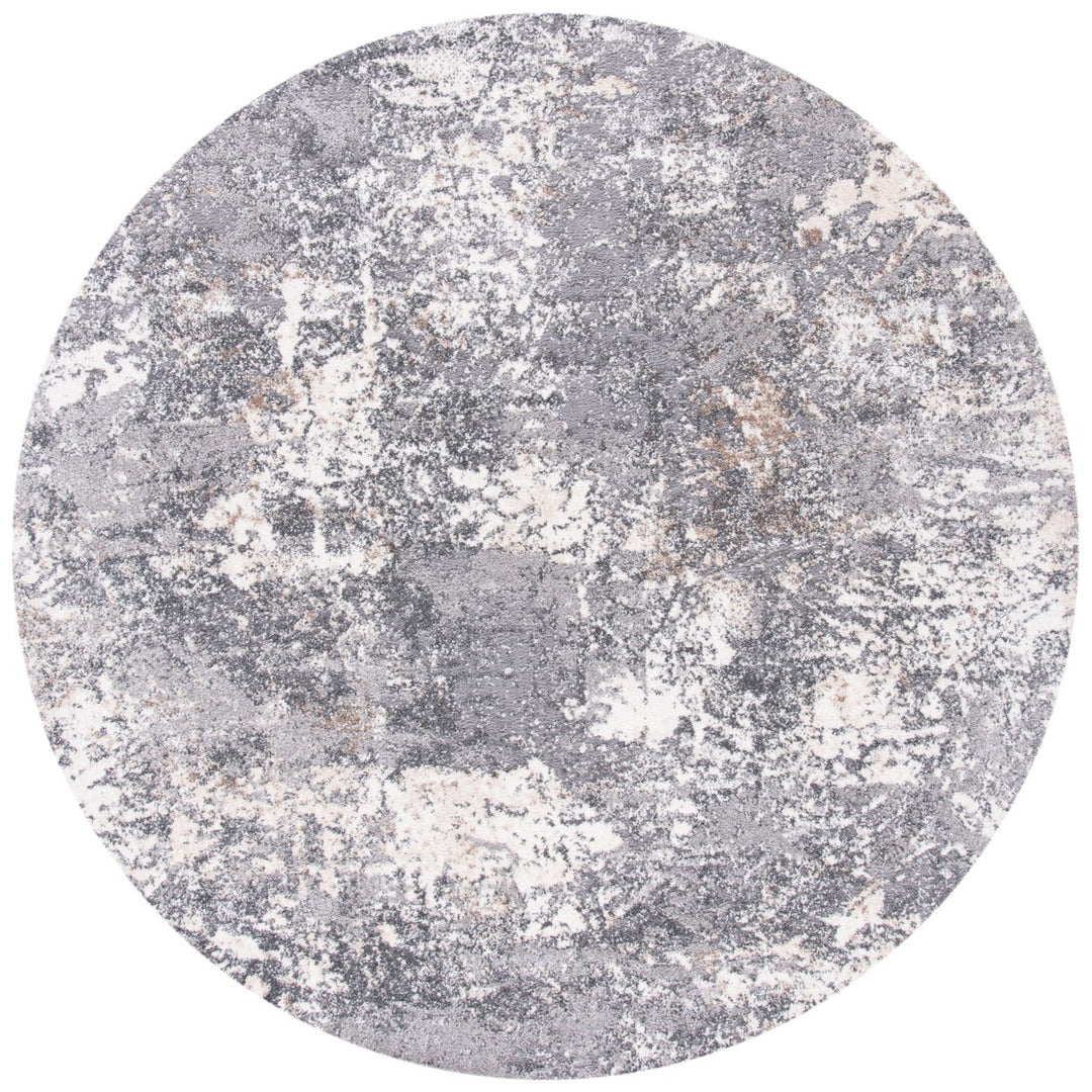 SAFAVIEH Aston Collection ASN715F Light Grey / Grey Rug Image 4