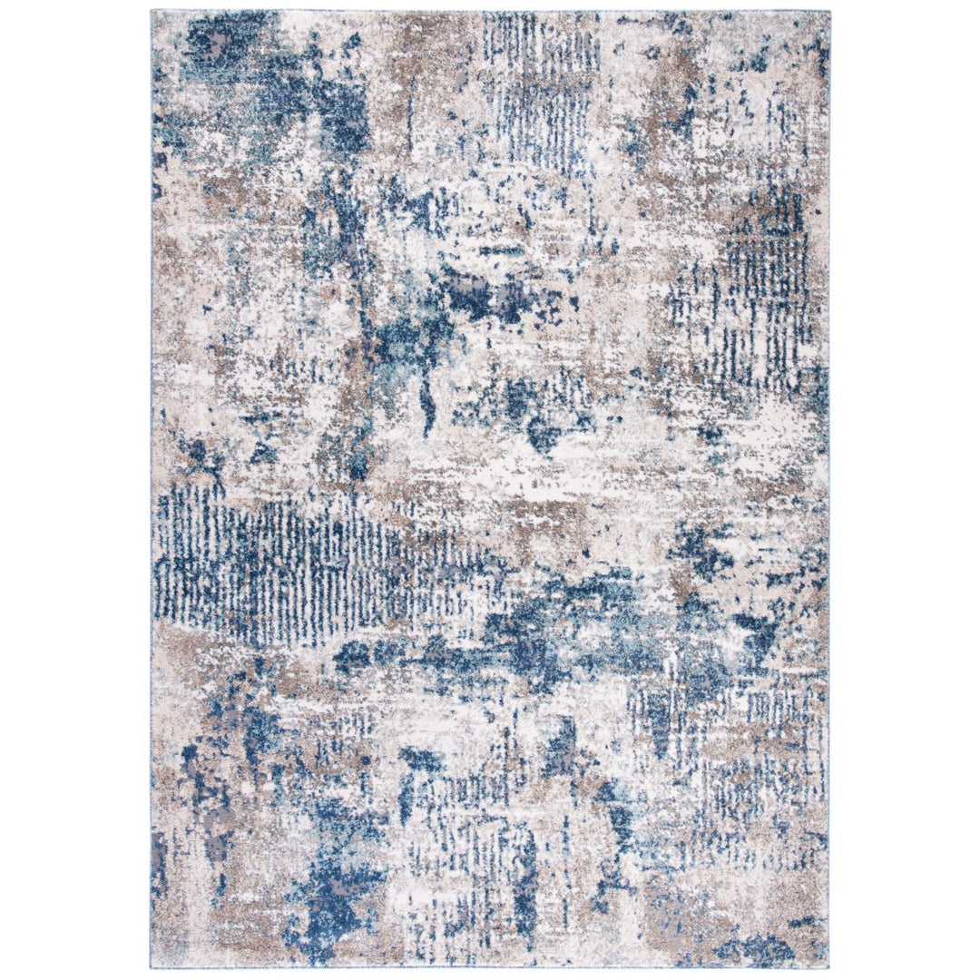 SAFAVIEH Aston Collection ASN712F Grey / Navy Rug Image 10