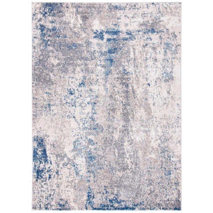 SAFAVIEH Aston Collection ASN718F Grey / Navy Rug Image 3