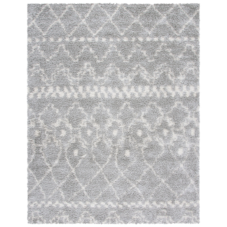 SAFAVIEH Arizona Shag Collection ASG750D Grey / Ivory Rug Image 1