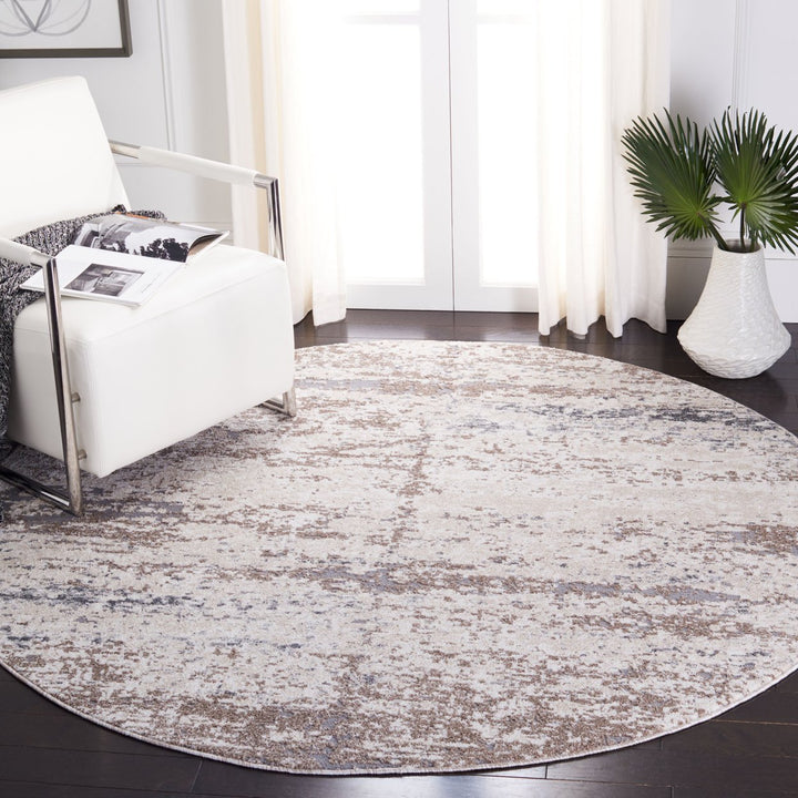 SAFAVIEH Aston Collection ASN799A Ivory / Grey Rug Image 2