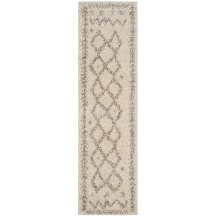 SAFAVIEH Arizona Shag Collection ASG749G Ivory / Grey Rug Image 5