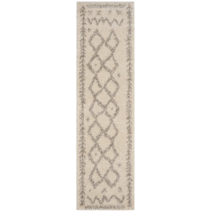 SAFAVIEH Arizona Shag Collection ASG749G Ivory / Grey Rug Image 1