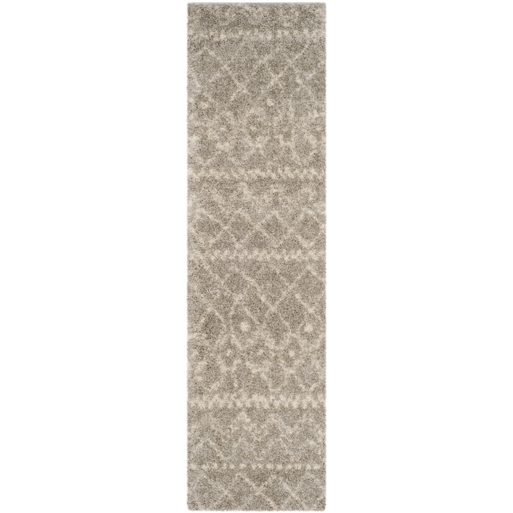 SAFAVIEH Arizona Shag Collection ASG750D Grey / Ivory Rug Image 5