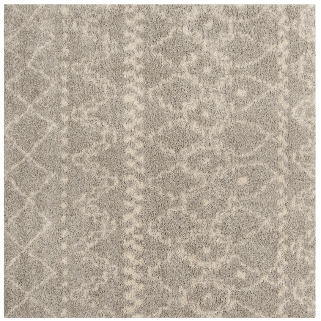 SAFAVIEH Arizona Shag Collection ASG750D Grey / Ivory Rug Image 6