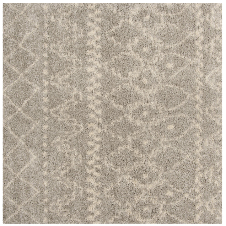 SAFAVIEH Arizona Shag Collection ASG750D Grey / Ivory Rug Image 6