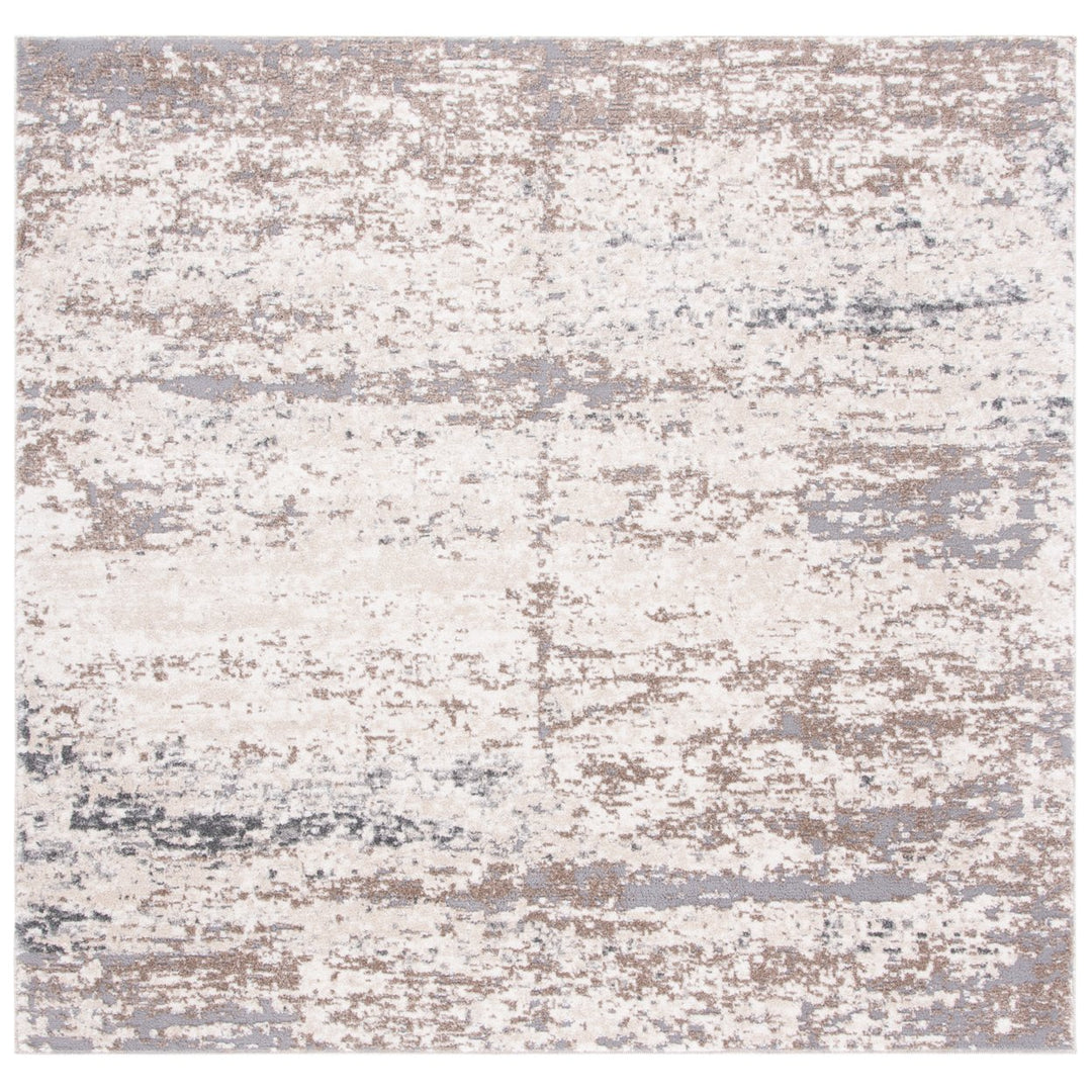 SAFAVIEH Aston Collection ASN799A Ivory / Grey Rug Image 1