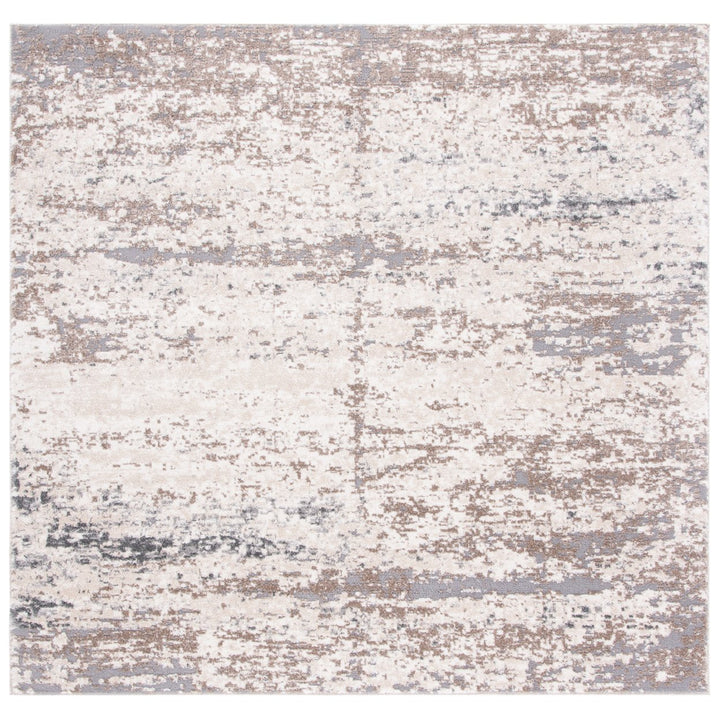 SAFAVIEH Aston Collection ASN799A Ivory / Grey Rug Image 1