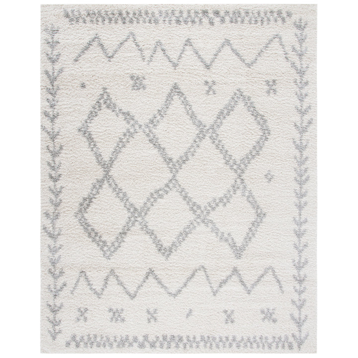 SAFAVIEH Arizona Shag Collection ASG749G Ivory / Grey Rug Image 10