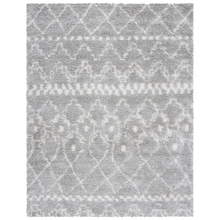 SAFAVIEH Arizona Shag Collection ASG750D Grey / Ivory Rug Image 10